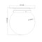Z-Lite Calhoun Flush Mount, 1-Light, 13 In.W x 14 In.H, Heritage Brass/Clear Seedy 7506F13-HBR - alternate 5